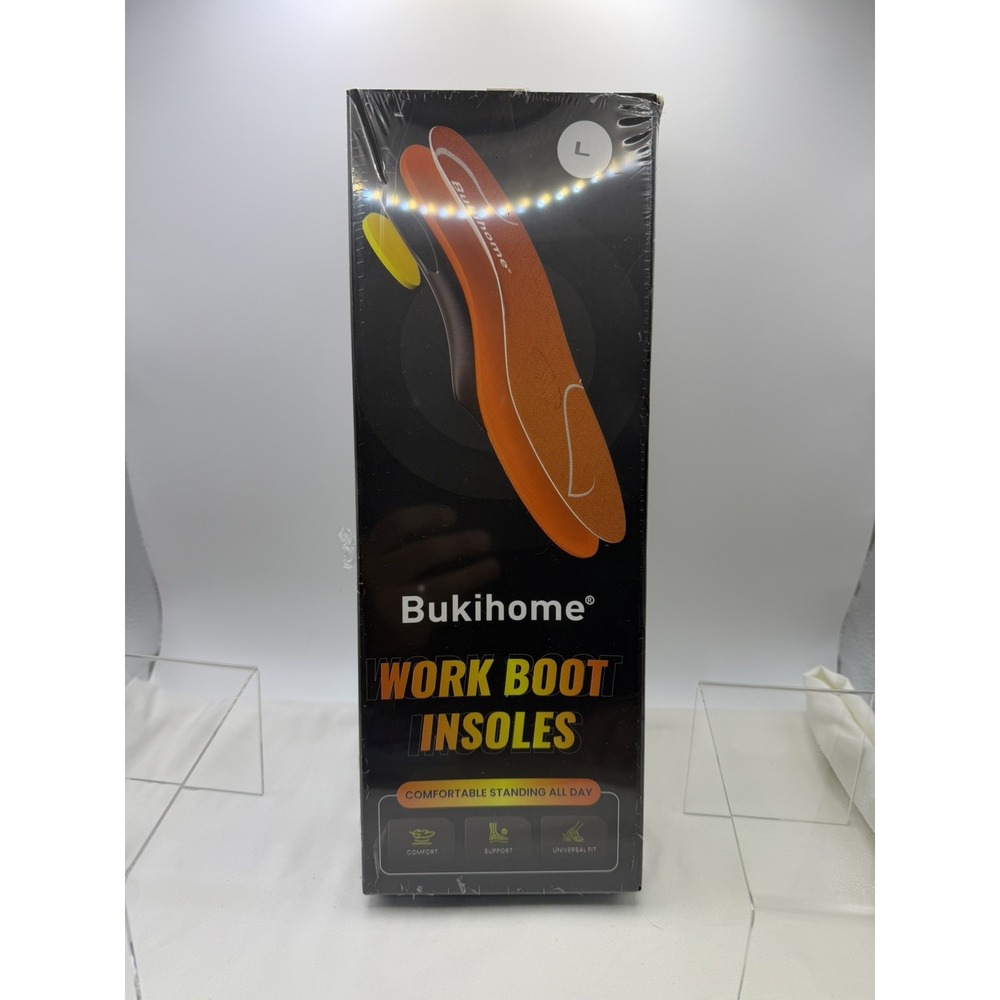 Work Boot Insoles ALL DAY Support LARGE, Can Also Adjust For Sneakers